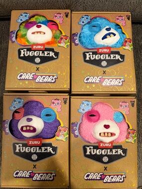 Fuggler x Care Bears Plush Toy Complete Set Of 4